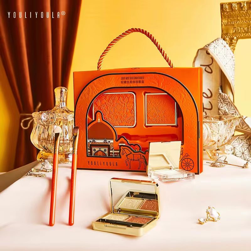 Make up Sets Eyeliner Pencil Eyeshadow Highlighter Shadows Face Powder Foundation Concealer Lipstick Wholesale Cosmetic Gift Box